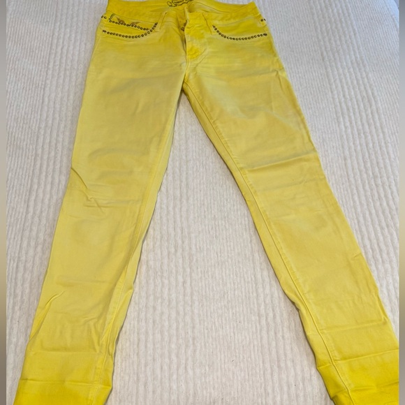 Robin's Jeans  Yellow Women's Skinny Jeans size 30 - Picture 1 of 4